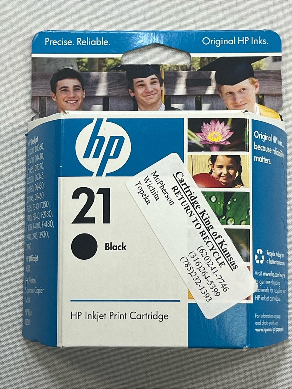 HP 21 Black Ink C9351AN Factory Sealed Expired